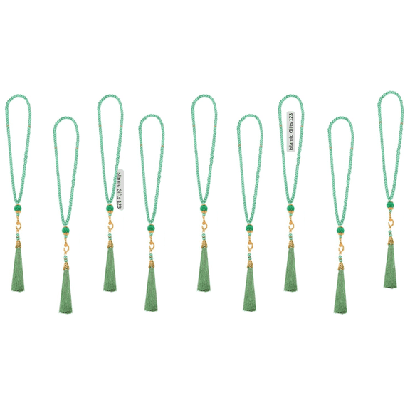 Islamic Favors [10 PACK] Islamic Wedding Favors Muslim Prayer Beads Islamic 99ct Tasbeeh Counter misbaha Rosery Islamic Wall Art Islamic Décor