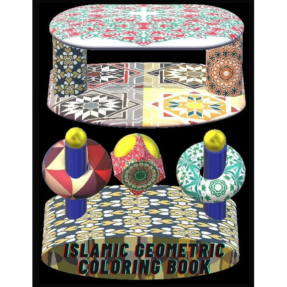 Islamic Geometric Coloring Book : Islamic Geometric Patterns Coloring Book for all ages and levels, Relaxing coloring book. (Paperback)