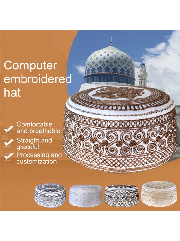 Islamic Men Kippot Caps Muslim India Veludo Indio Arabisch Kippa Prayer Hats