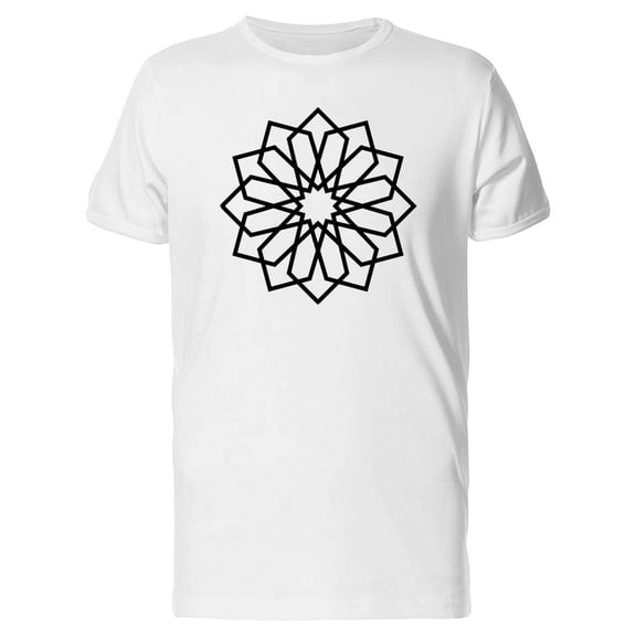Islamic Motif In Star Shape T-Shirt Men -Image by Shutterstock, Male x-Large