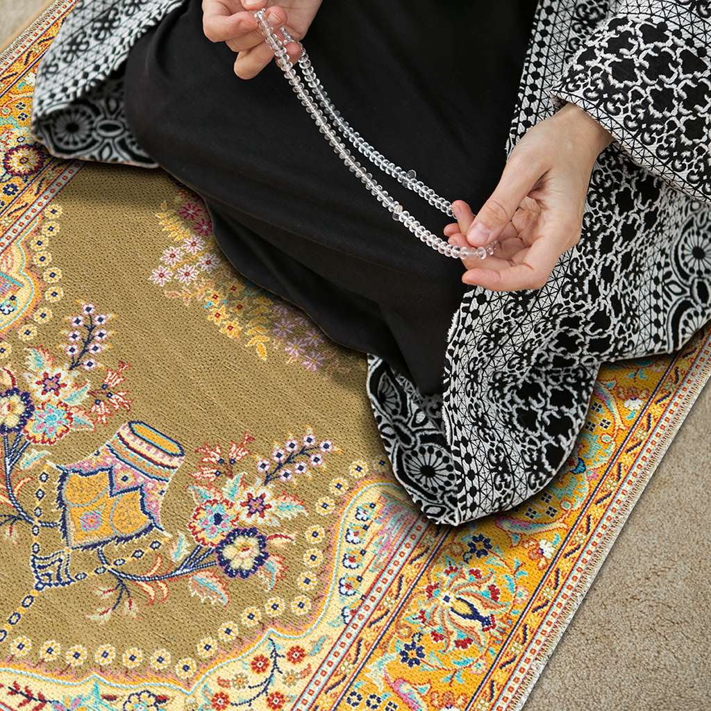 Islamic Muslim Turkish Prayer Rug Seccade Sajadah Salat Namaz