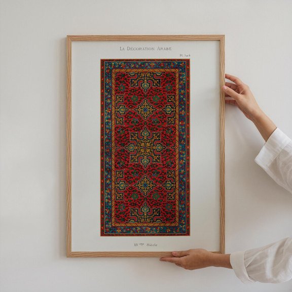 Islamic Persian Rug Oriental Boho Ramadan Poster