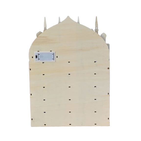 Islamics Home Decors Eid Ramadans Countdown Calendar with LED Lighting and 30 Small Drawers Muslims Party Supplies