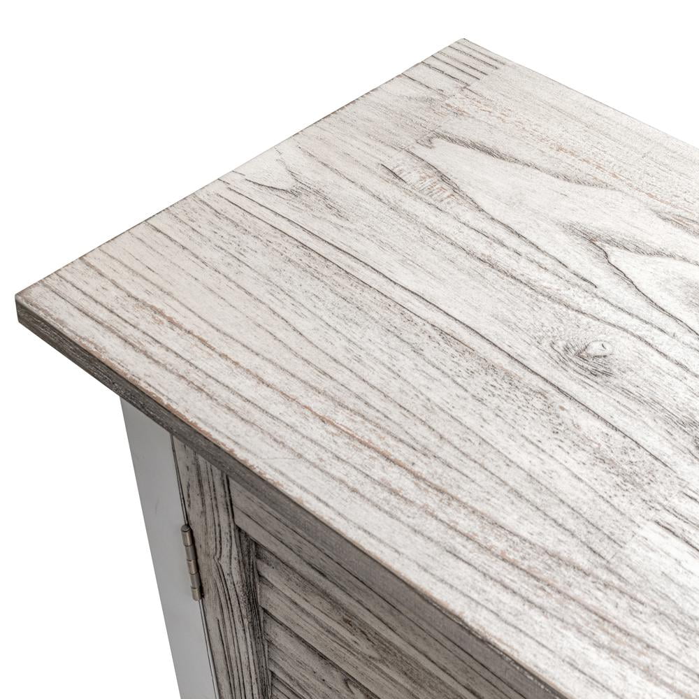 Islamorada 72" Dapple Grey Solid Mindi Wood Credenza