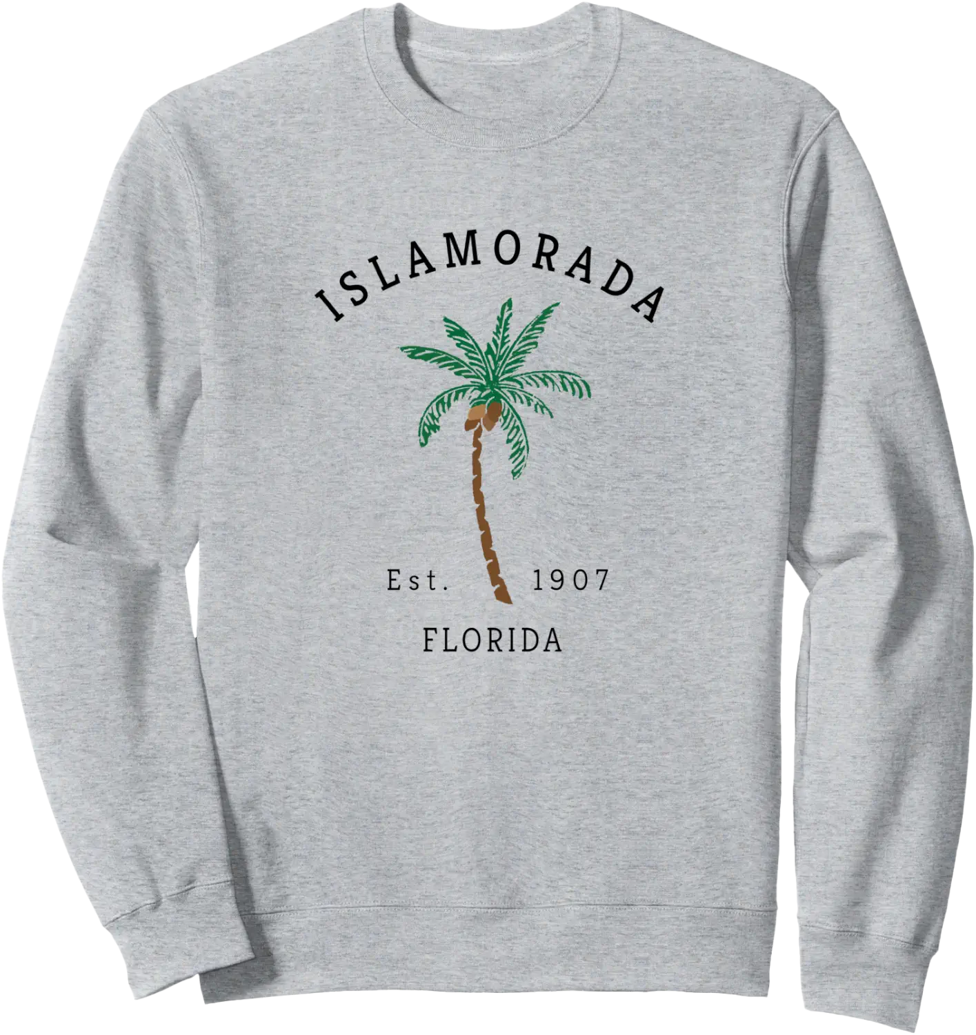 Islamorada Florida Keys Colorful Palm Tree Retro Sweatshirt - Walmart.com