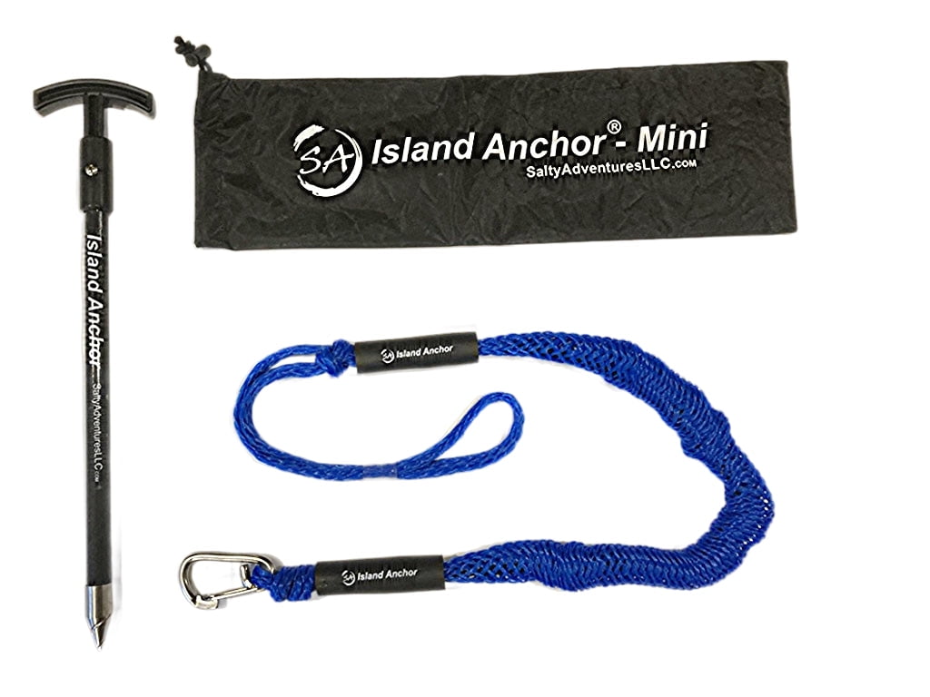 Island Anchor - Mini - Spike Beach Anchor, Sand Anchor, Shallow Water  Anchor for Small Boat, PWC, Jet Ski, and Kayak : Securely Anchor on the  Beach, Sandbar or in Shallow Water 