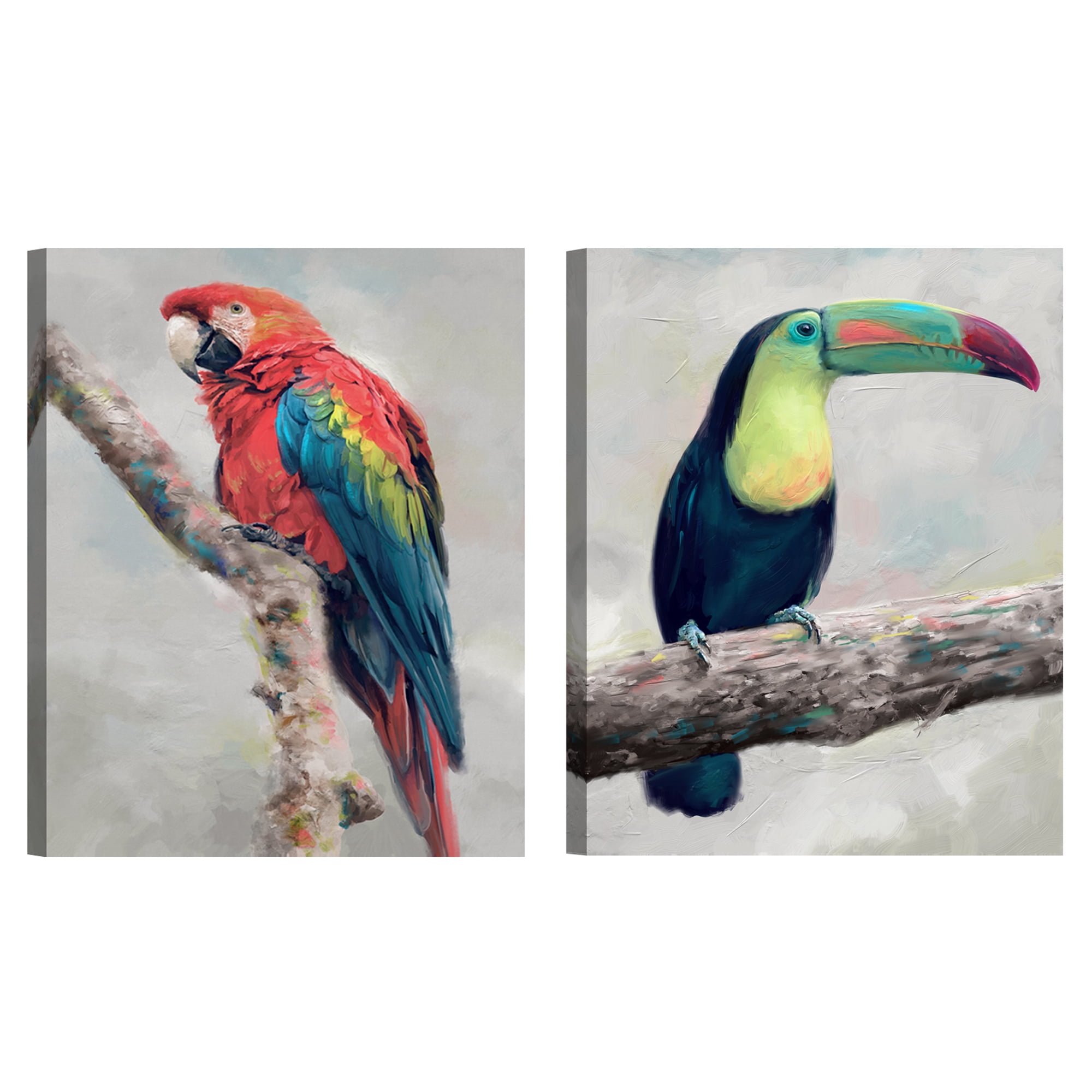 Island Aviary I & II by Studio Arts Set of Canvas Art Prints