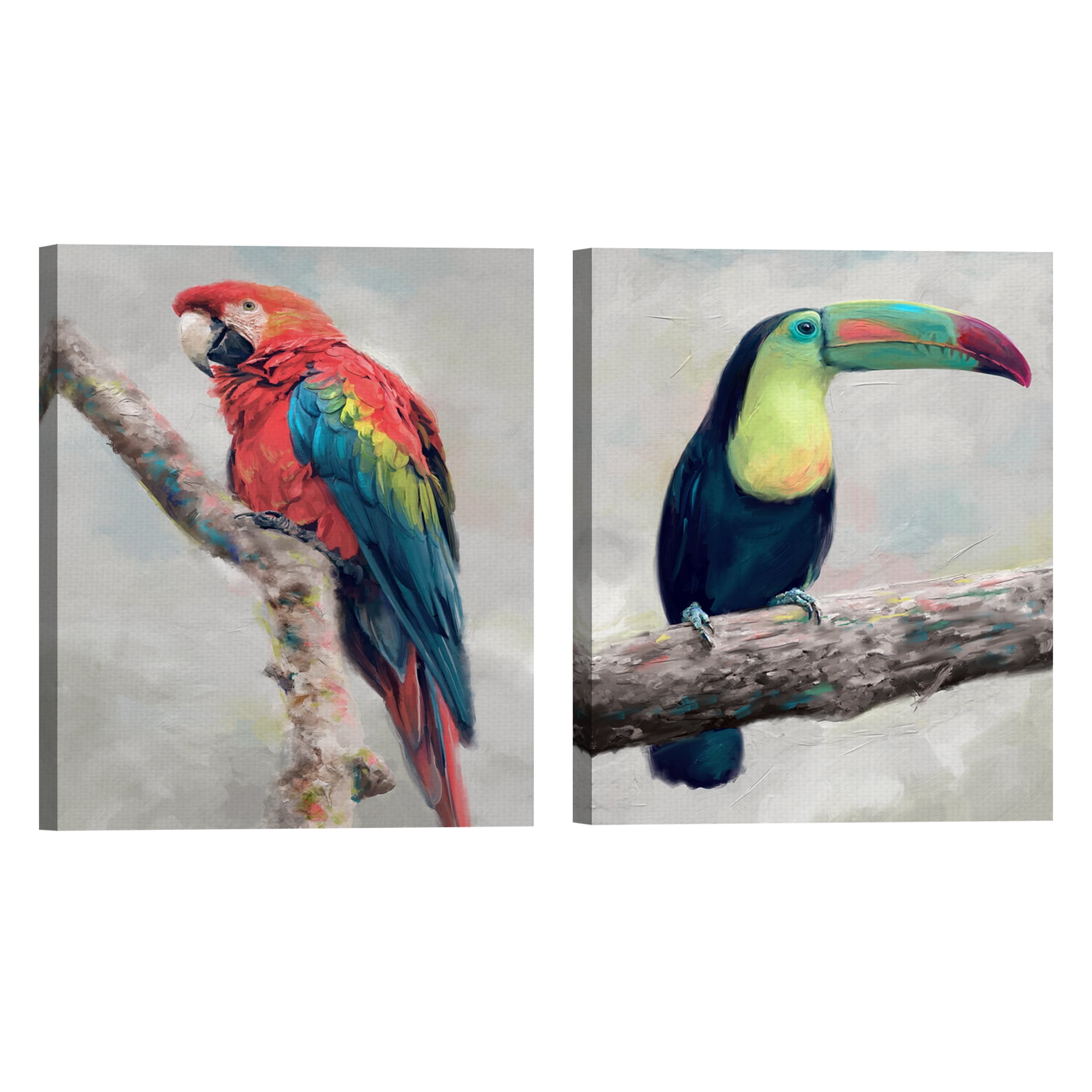 Island Aviary I & II by Studio Arts Set of Canvas Art Prints