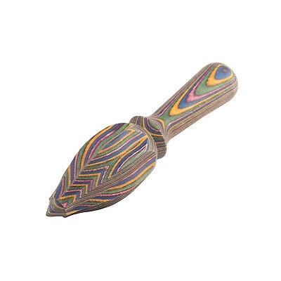 Island Bamboo 6" Rainbow Pakkawood Lemon Reamer / Citrus Juicer
