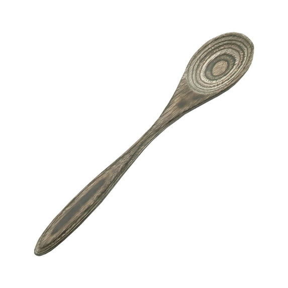 Island Bamboo 8-Inch Pakkawood Mini Spoon, Black