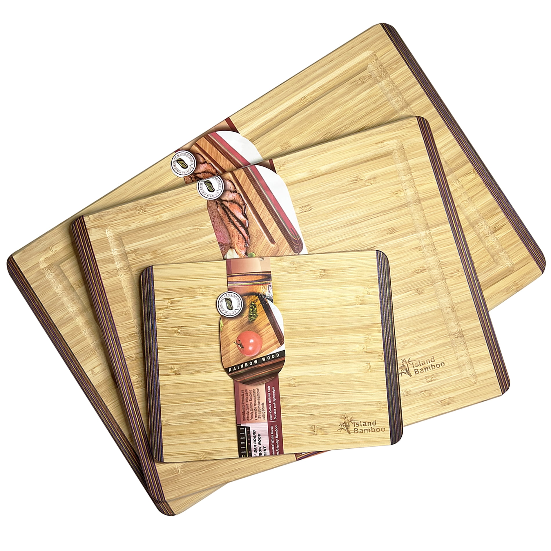 Island Bamboo Cutting Board Gift Set