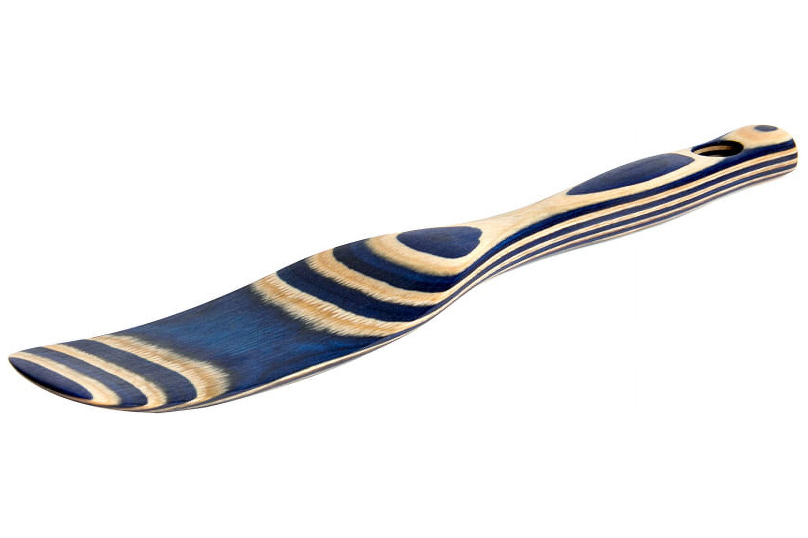 Island Bamboo Pakkawood 9Inch Spurtle, Blue