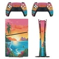 thumbnail image 1 of Island, Beautiful, Sunset PS5/PS5 Slim Digital Disc Skin Sticker For Console And Controller Skins, 1 of 7