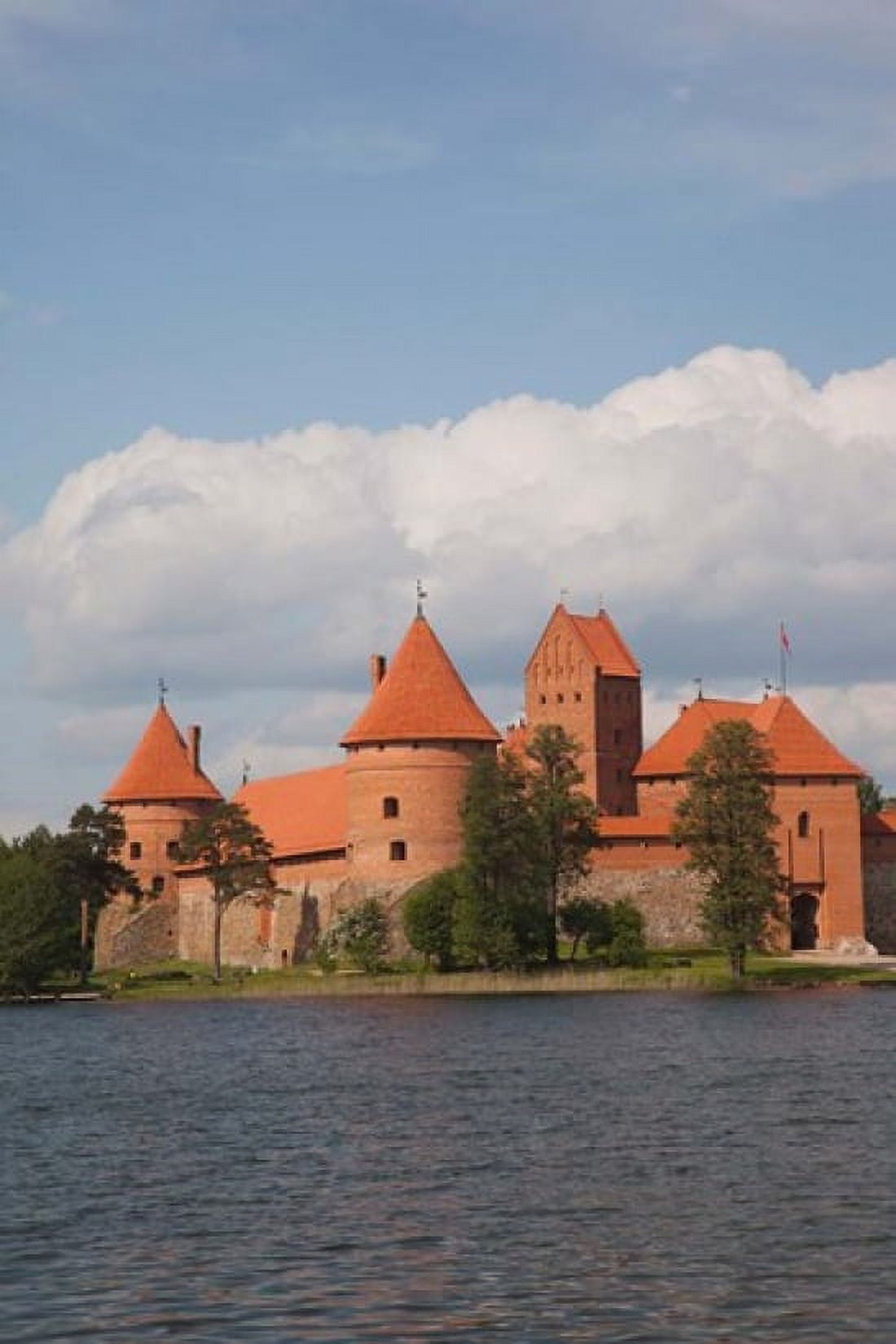 Island Castle by Lake Galve Trakai Lithuania III Canvas Art - Walter Bibikow DanitaDelimont (23 x 35)