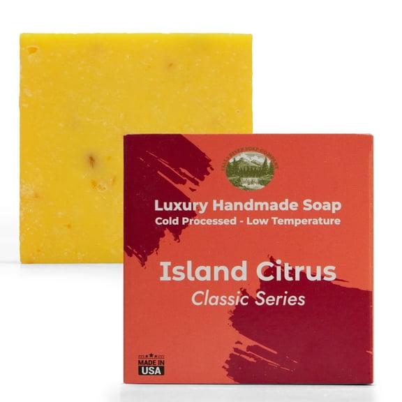 Island Citrus Soap - Premium Classic Single Soap Bar 5oz - Falls River Soap
