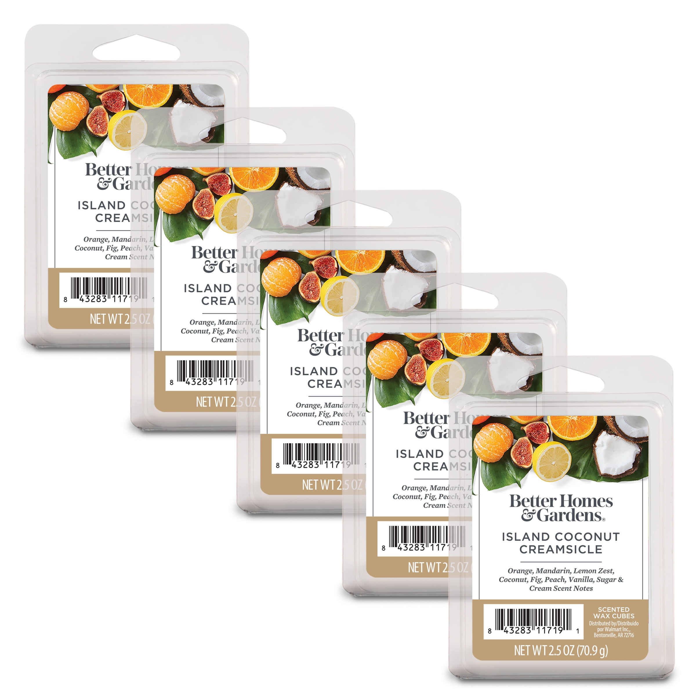 Island Coconut Creamsicle Scented Wax Melts, Better Homes