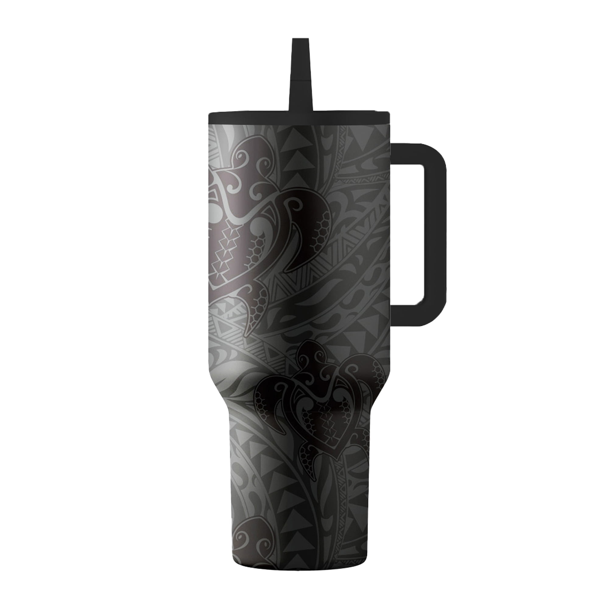 Island Crew 40 oz Honu Stainless Steel Tumbler, Black