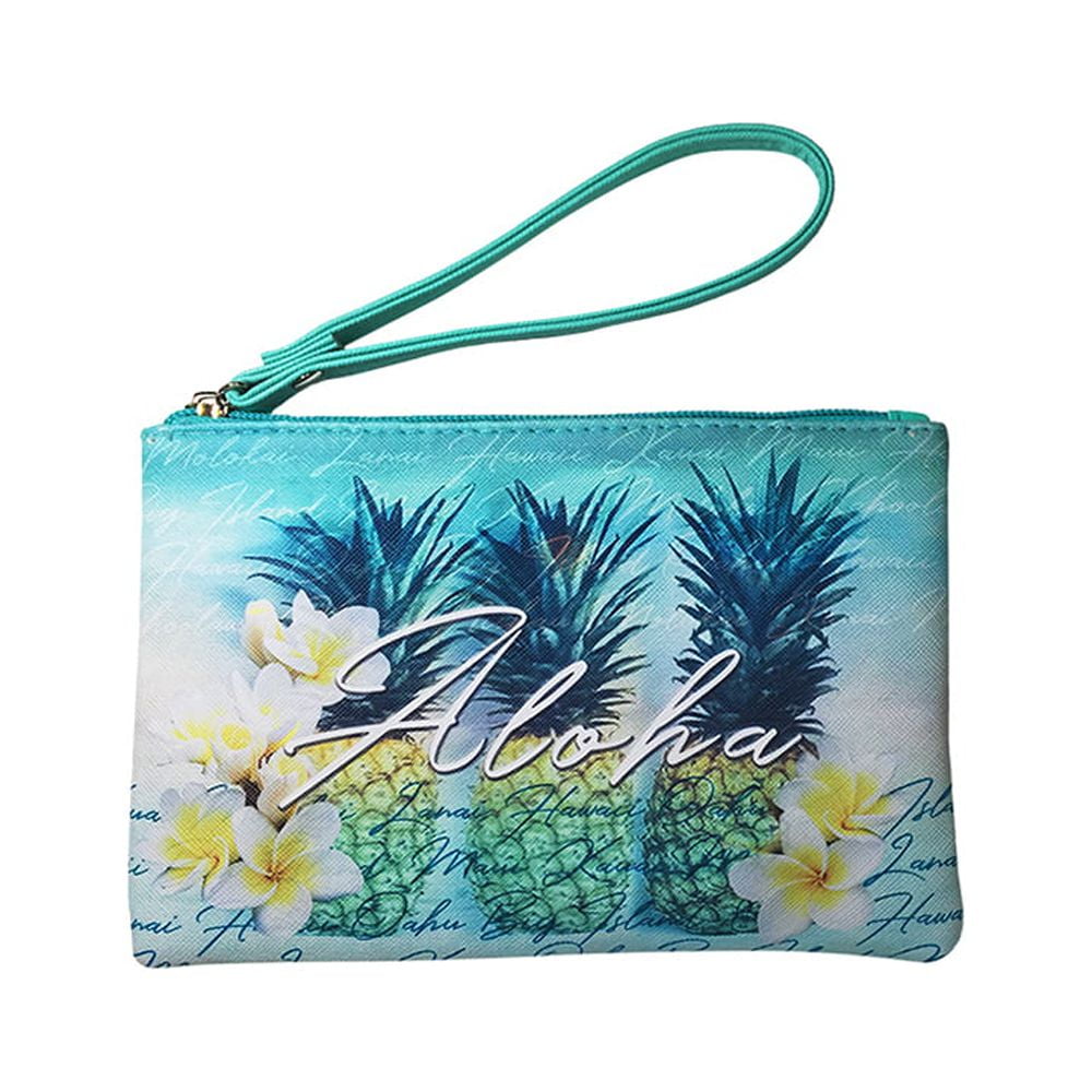 Island Crew Hawaii Pouch-Medium, ASSORTED PINEAPPLE