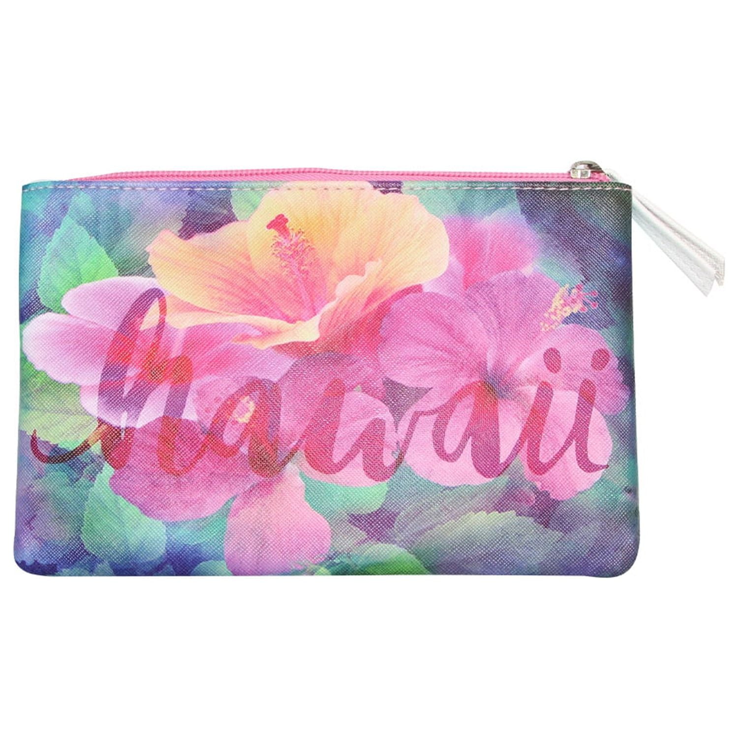 Island Crew Hawaii Pouch-Medium Hibiscus HI