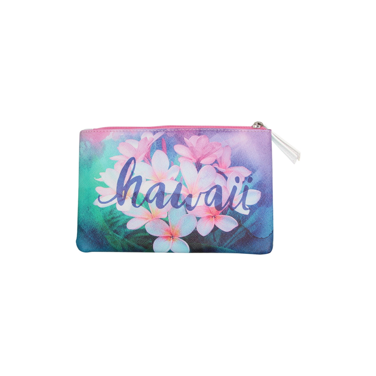 Island Crew Hawaii Pouch-Medium Plumeria HI