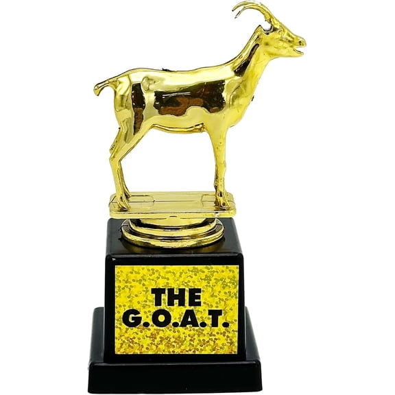 Island Dogs The Goat Trophy - Hilarious Plastic Funny Trophy, Perfect for Awarding The Greatest of All Time, Fun Novelty Award Item for All Ages and Abilities