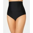 thumbnail image 1 of Island Escape BLACK High-Waist Tummy Control Top Bikini Swim Bottom, US 16, 1 of 4
