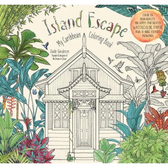 Pre-Owned Island Escape: My Caribbean Coloring Book (Paperback) 1624142435 9781624142437