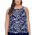 thumbnail image 1 of Island Escape Plus Size Cali Underwire Tankini Top, 1 of 2