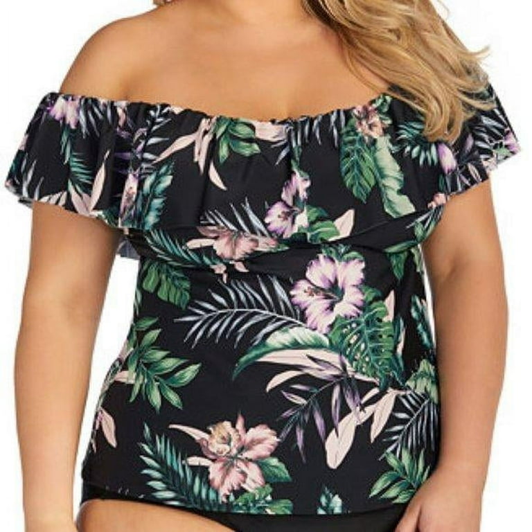 Off the shoulder tankini top deals