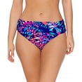 thumbnail image 1 of Island Escape Women's Blue Tahiti Bikini Bottoms, 1 of 3