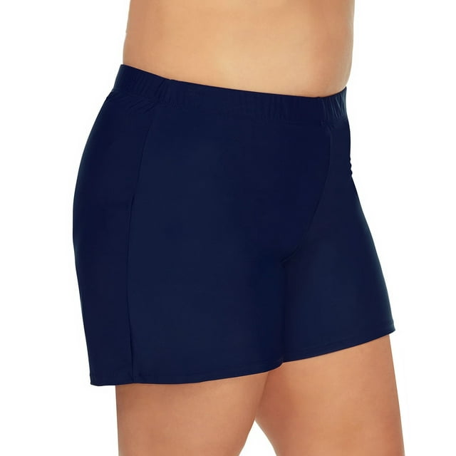 Island Escape Women's Swim Shorts Swimsuit Blue Size 16W
