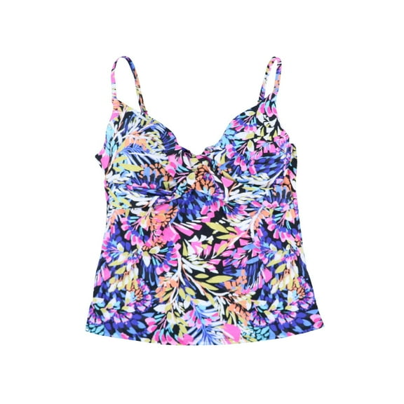 Island Escape Women's Gemini Underwire Tankini Top Multi 16