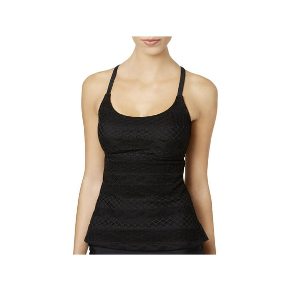 Island Escape Womens Lace Push-Up Swim Top Separates