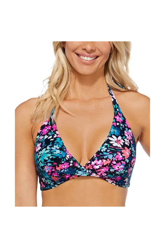 Women's Sunshine Halter Bikini Top Bikini Siesta Key Floral 14