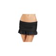 thumbnail image 1 of Island Escape Womens Ruffled Skirtini Skirt Swim Bottom, Black, 12, 1 of 1
