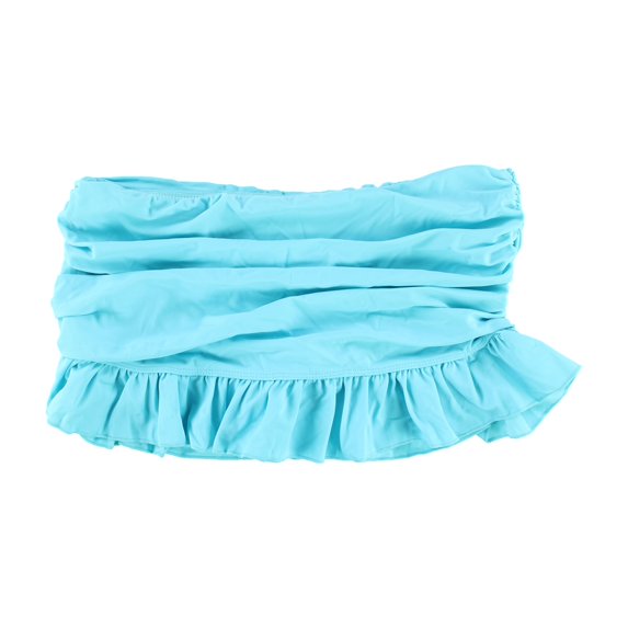 Island Escape Womens Ruffled Skirtini Skirt Swim Bottom, Blue, 10