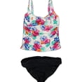 thumbnail image 1 of Island Escape Womens Sweetheart Brief 2 Piece Tankini, Multicoloured, 16, 1 of 2