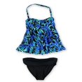 thumbnail image 1 of Island Escape Womens Tahiti Brief 2 Piece Bandeau, Green, 8, 1 of 2