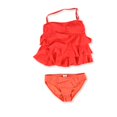 thumbnail image 1 of Island Escape Womens Tiered Shaper 2 Piece Bandeau, Orange, 8, 1 of 2