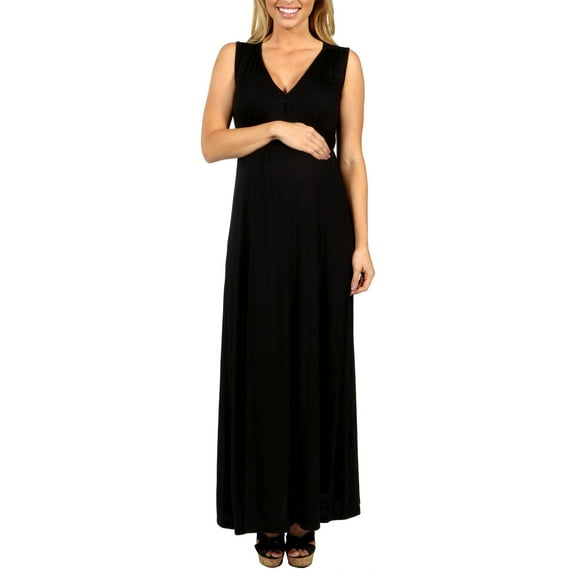 Island Fire Maxi Maternity Dress