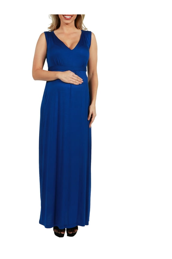 Island Fire Maxi Maternity Dress