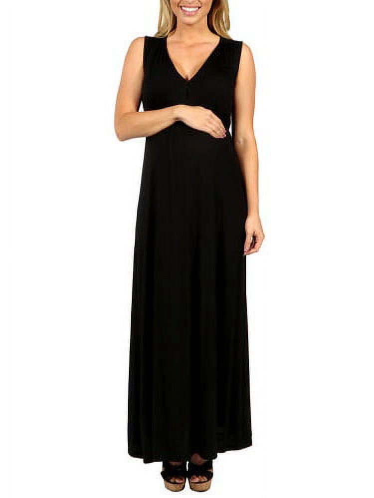 Island Fire Maxi Maternity Dress