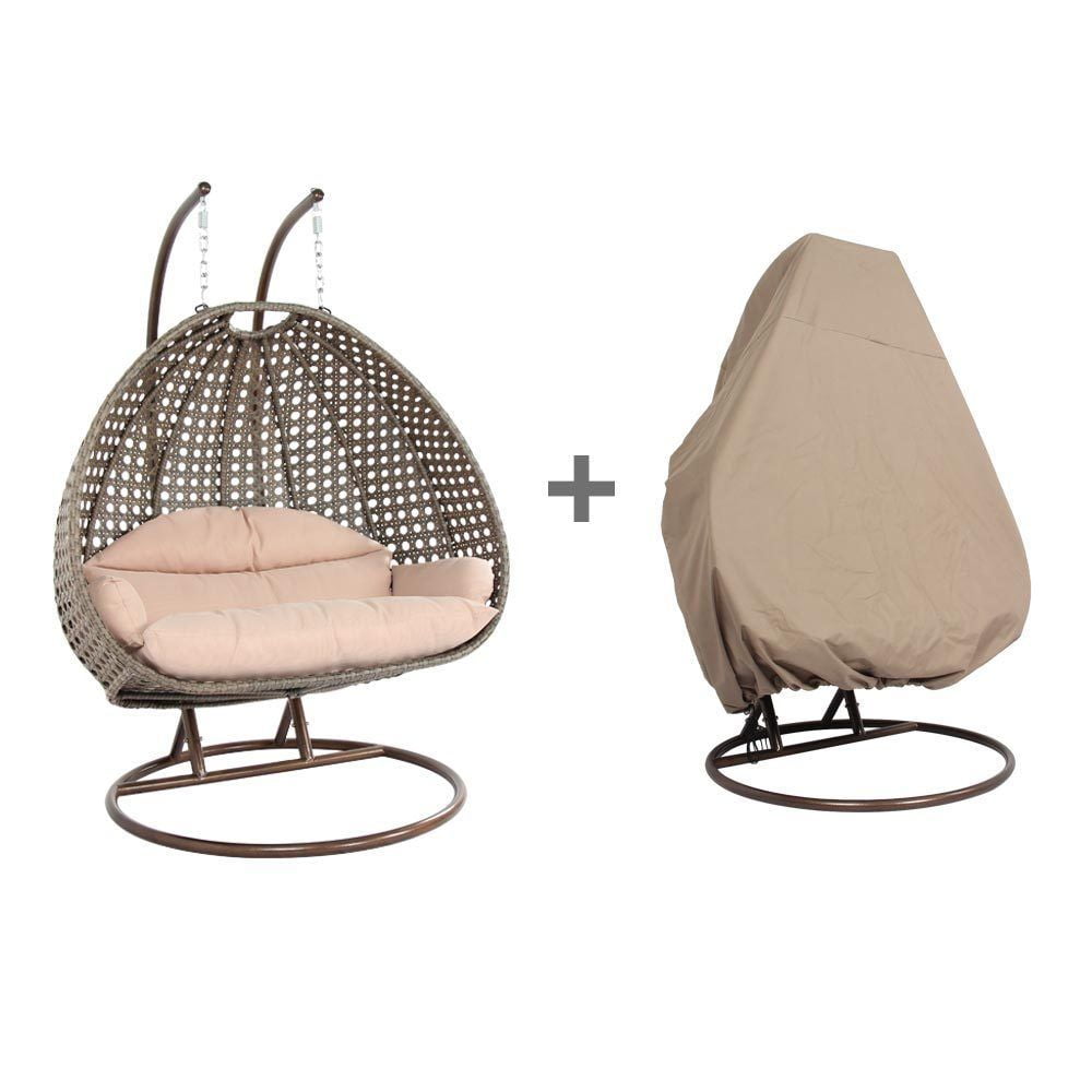 Island Gale® Luxury Comfort 2 Person Outdoor, Patio, Hanging Wicker