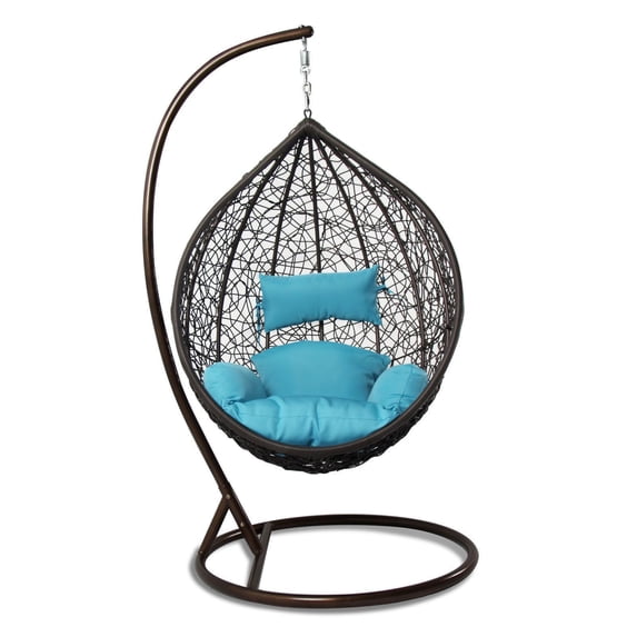 Island Gale Single Luxury Swing Chair Brown