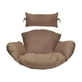 thumbnail image 1 of Island Gale Twin(Pair of 2) Hanging Basket Chair Outdoor Front Porch Furniture with Stand and Cushion, 1 of 4