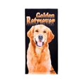 thumbnail image 1 of Island Gear - Golden Retriever Profile Velour Beach Towel, Golden Retriever, Size: One Size, 1 of 1