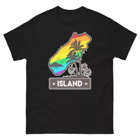 Island Geographical Landscape Location Scenery T-Shirt