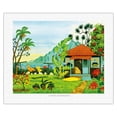 thumbnail image 1 of Island Getaway - Tropical Paradise - Hawaii - Hawaiian Islands - From an Original Watercolor Painting by Robin Wethe Altman - Fine Art Rolled Canvas Print 16in x 20in, 1 of 4