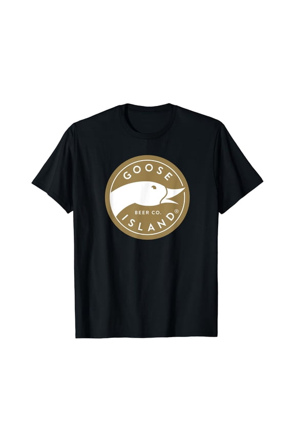 Island Goose Metallic Gold Logo Style T-Shirt