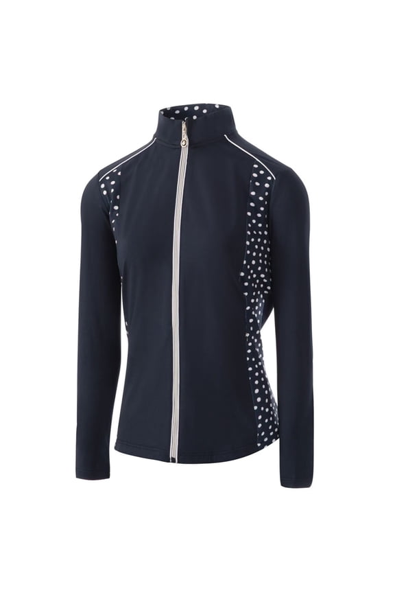 Womens Zip Drop Hem Top Layer